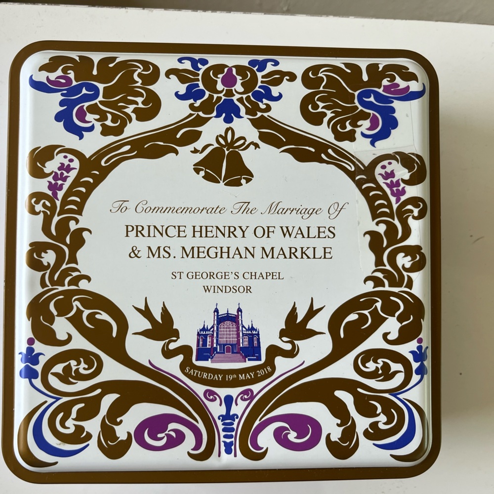 Commemorative Royal Wedding empty Tin